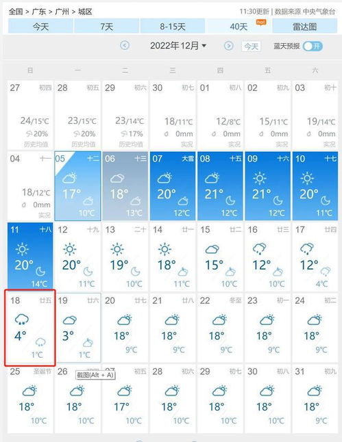 广州天气预报一周（广州天气预报一周15天查询）